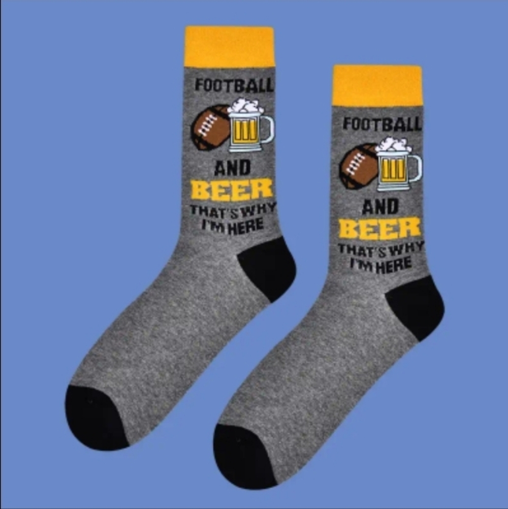 Football & Beer Socks